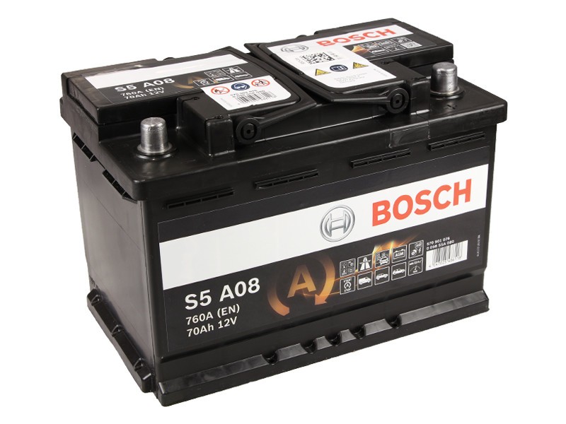 Bosch S5A Starterbatterie AGM 12V 70Ah 760A
