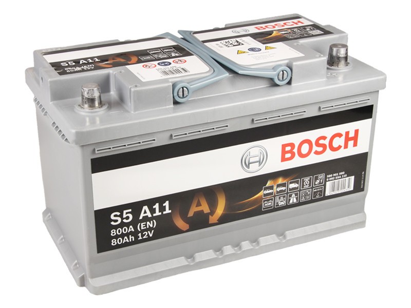Bosch S5A Starterbatterie AGM 12V 80Ah 800A