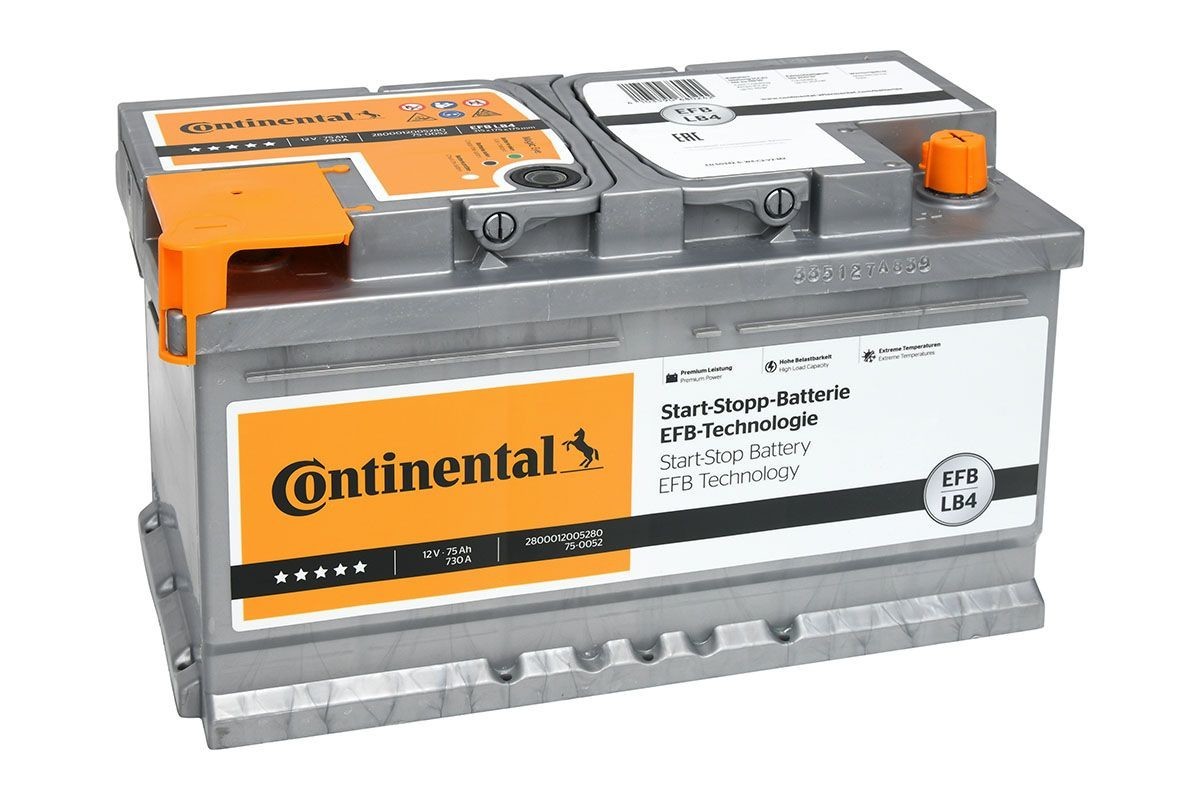 Continental EFB Starterbatterie 12V 75Ah 730A