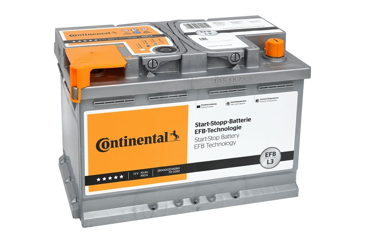 Continental EFB Starterbatterie 12V 70Ah 760A