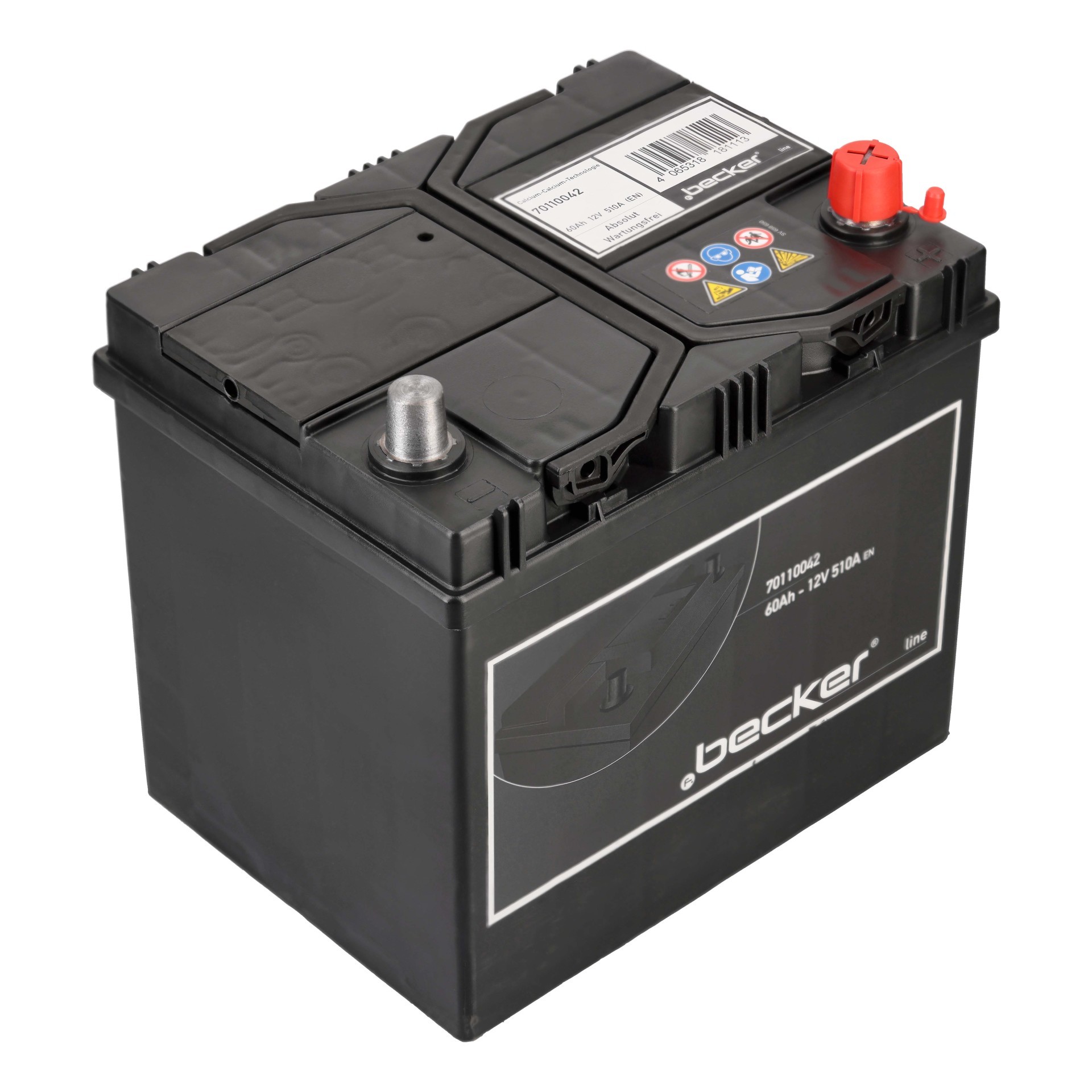 f.becker Premium Starterbatterie 60Ah 510A