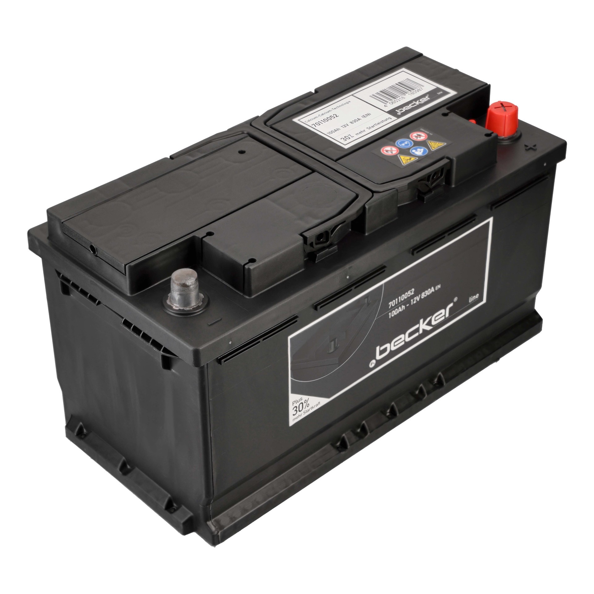 f.becker Premium Starterbatterie 12V 100Ah 830A