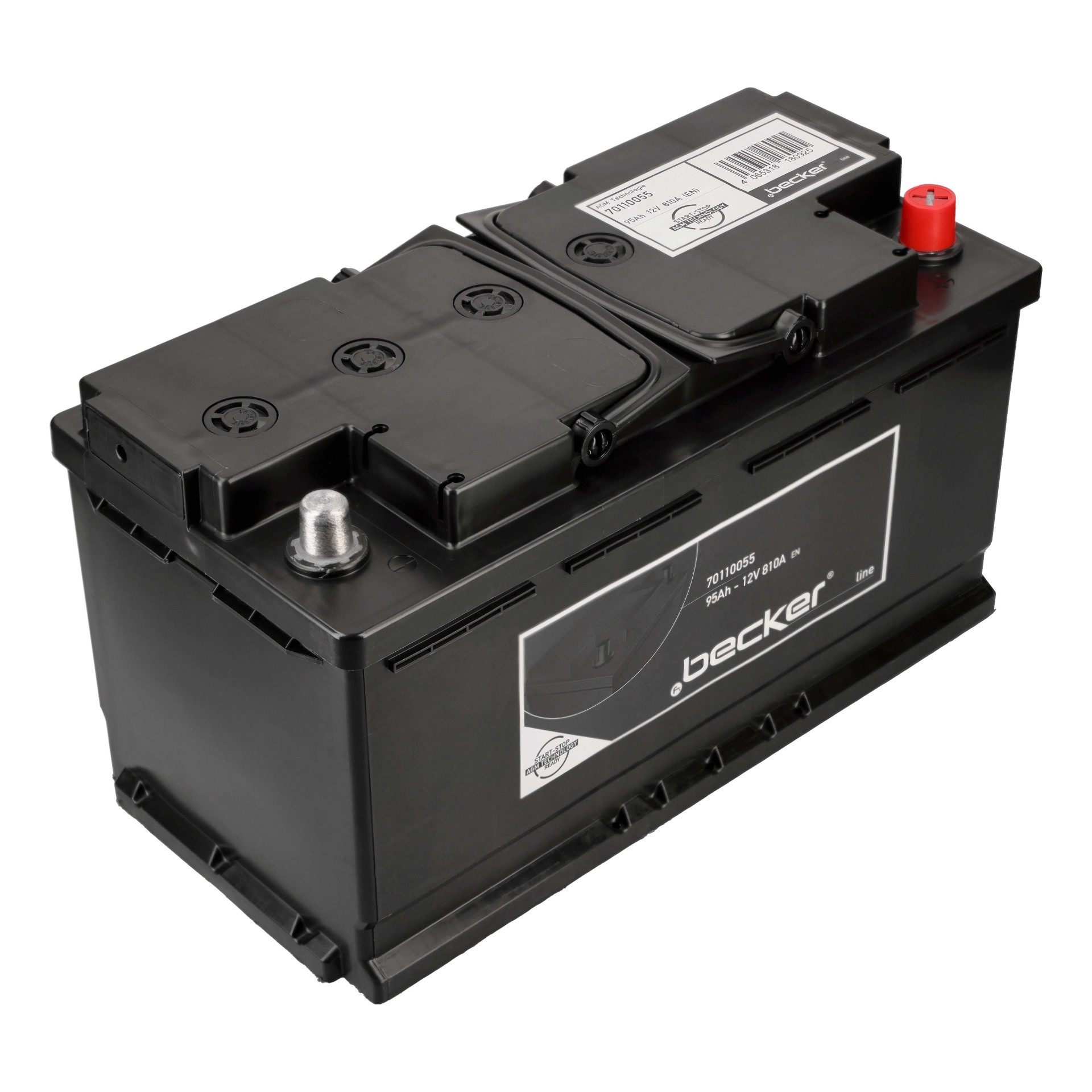 f.becker Premium Starterbatterie AGM 12V 95Ah 810A