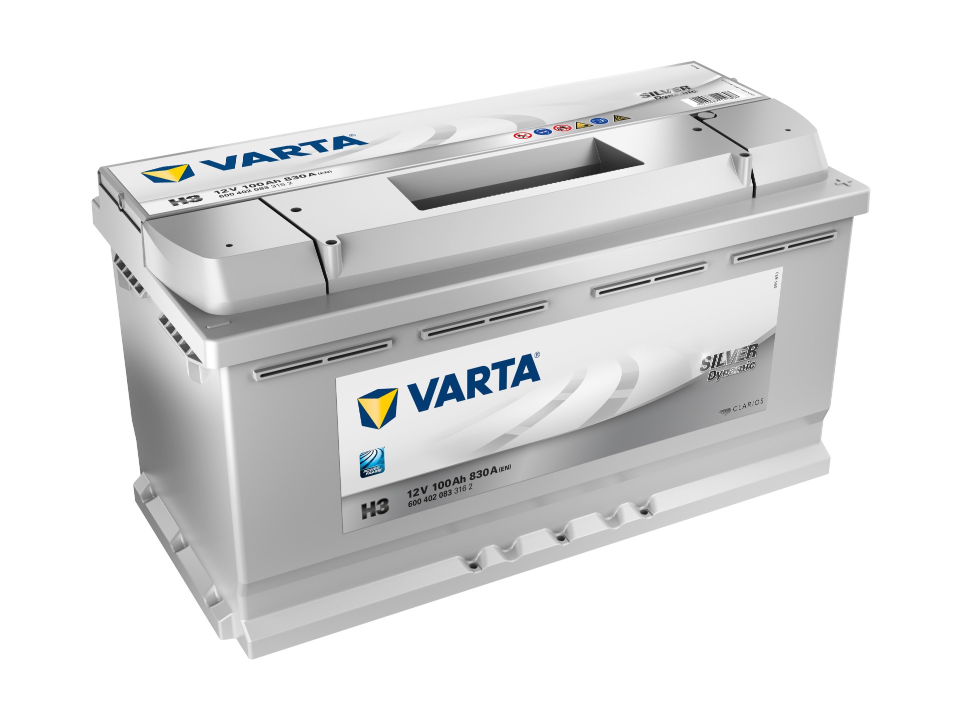 VARTA Silver Dynamic Starterbatterie 12V 100Ah 830A