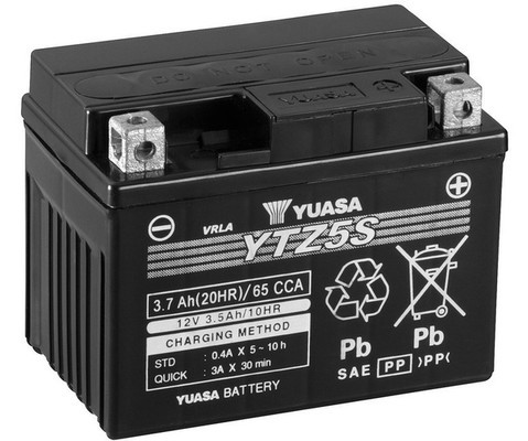 YUASA YTZ5S AGM-Motorradbatterie 12V 3,5Ah