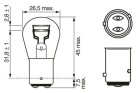 BOSCH P21/4W Pure Light (2 Stück), Art.-Nr. 1 987 301 015