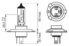 BOSCH H4 Trucklight 75/70 W (1 Stück), Art.-Nr. 1 987 302 441