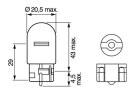 BOSCH WY21W Pure Light (2 Stück), Art.-Nr. 1 987 301 097
