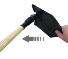HP Autozubeh�r Klappspaten mit Holzgriff, Art.-Nr. 13600