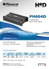 PHONOCAR Verstärker 4 x 150 Watt max D-Class, Art.-Nr. PH604D