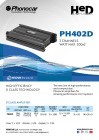 PHONOCAR Verstärker 2 x 200 Watt max D-Class, Art.-Nr. PH402D