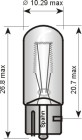 SPAHN Gl�hlampe, R�ckfahrleuchte "W5W  5 Watt (2 Stk.)", Art.-Nr. BL5221