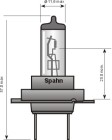 SPAHN Glühlampe, Abbiegescheinwerfer "H7 55 Watt [+ 50% mehr Licht] (1 Stk.)", Art.-Nr. 57080